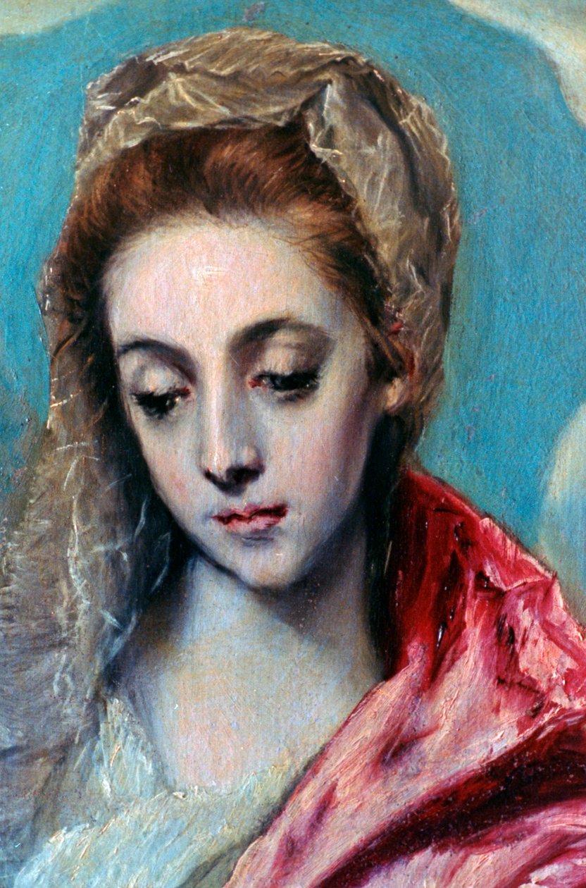 Helig familj med St Anne-detalj, c1590-1595 av El Greco