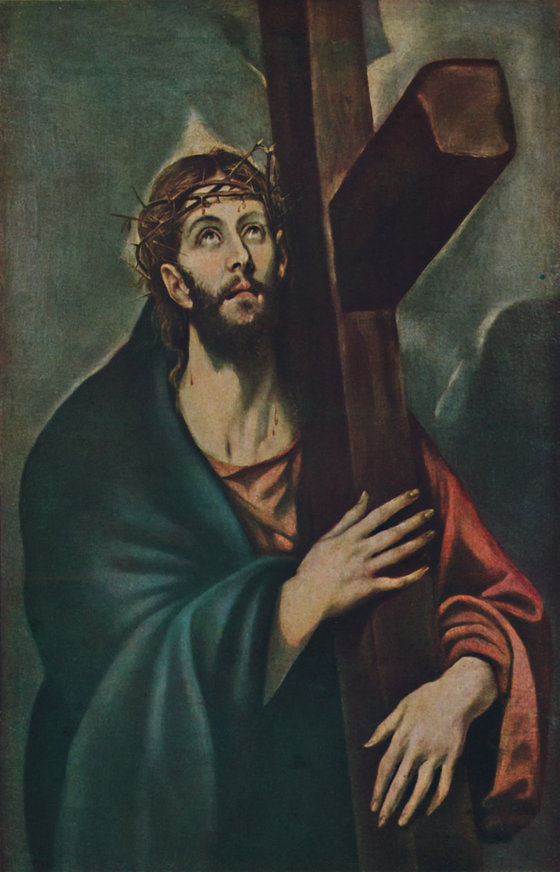 Kristus som bär korset, Kristus som bär korset, c1577-1587, 1938 av El Greco