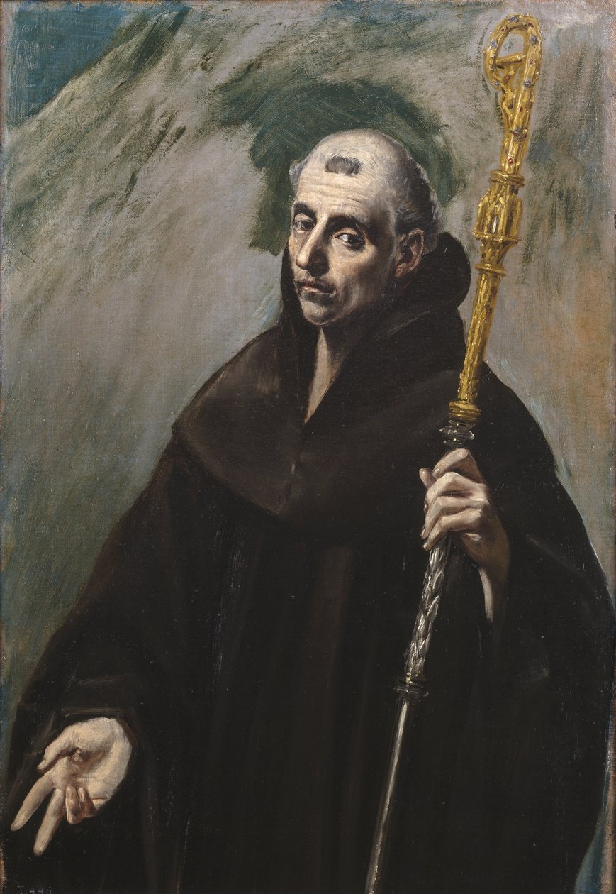 Sankt Benedikt av Nursia, 1577-1579 av El Greco