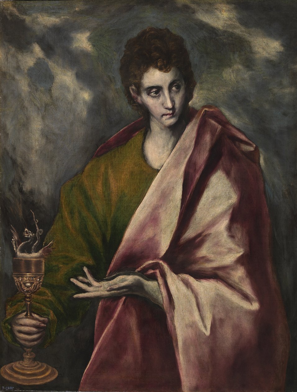 Sankt Johannes evangelisten, ca. 1605 av El Greco