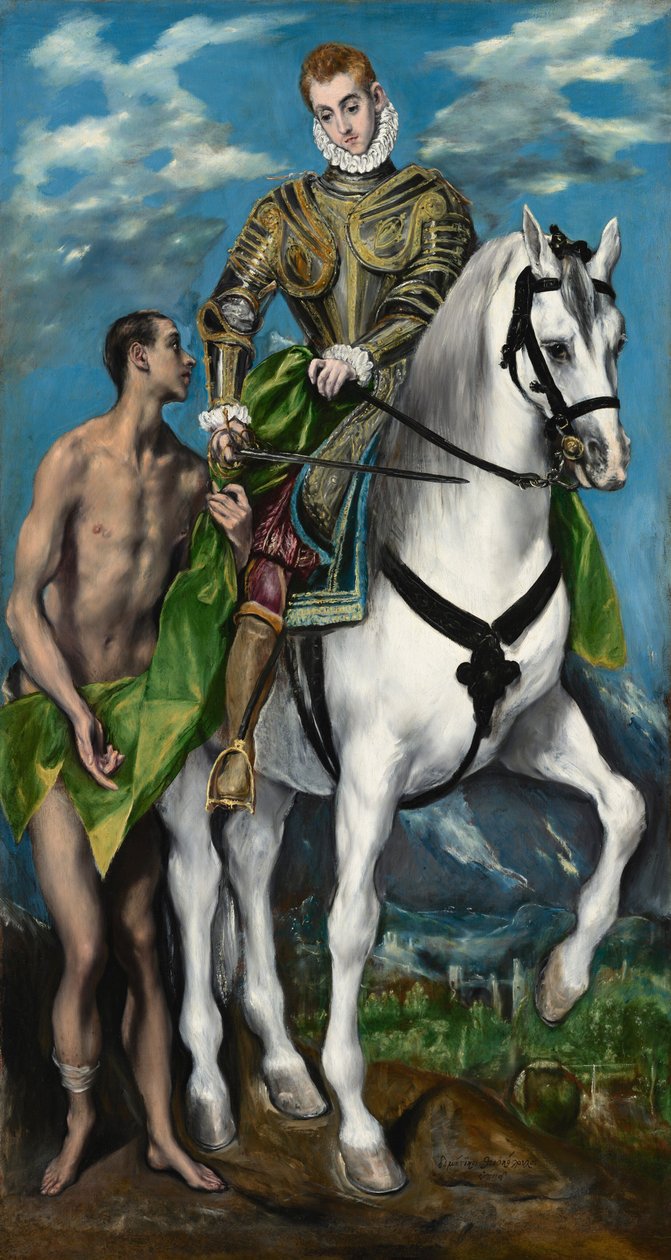 Sankt Martin och tiggaren av El Greco