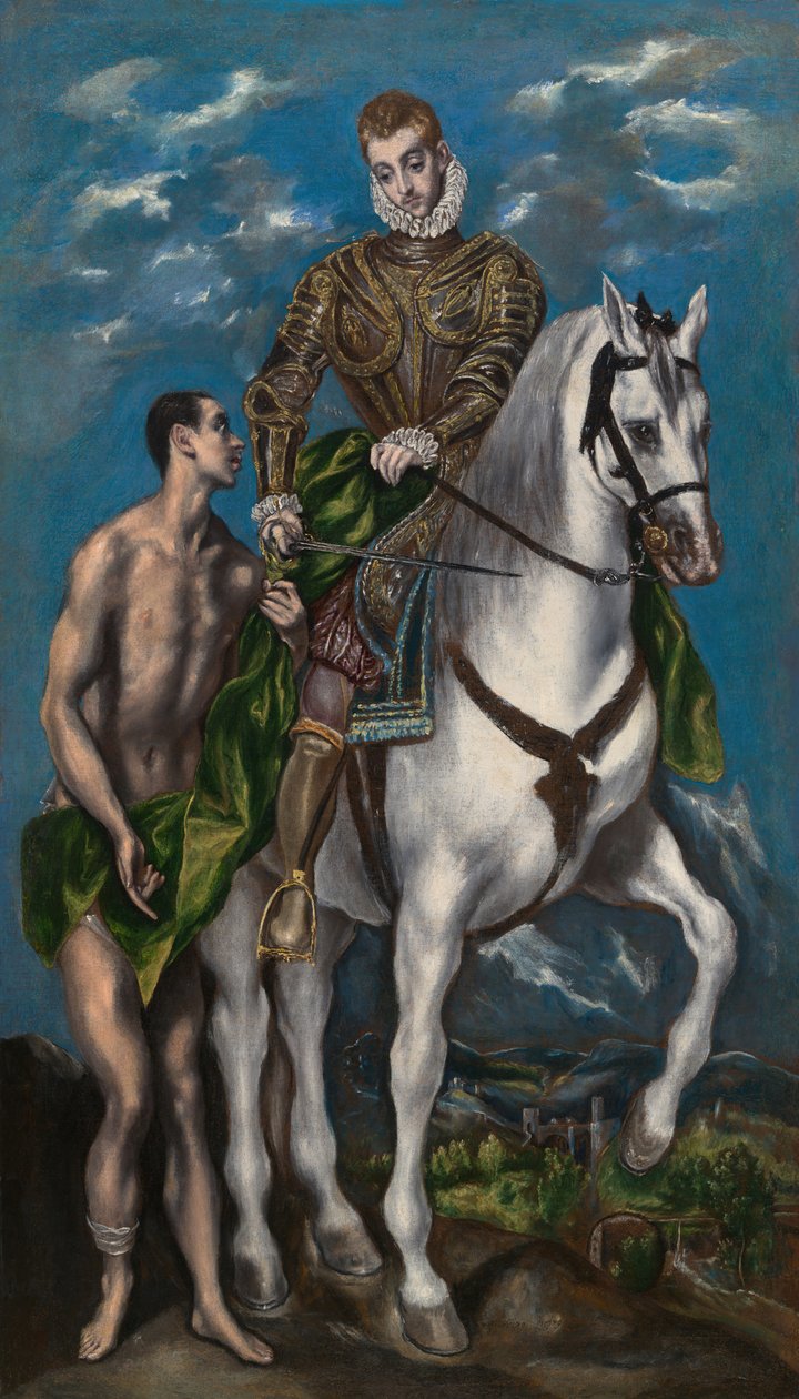 Sankt Martin och tiggaren, 15971600. av El Greco