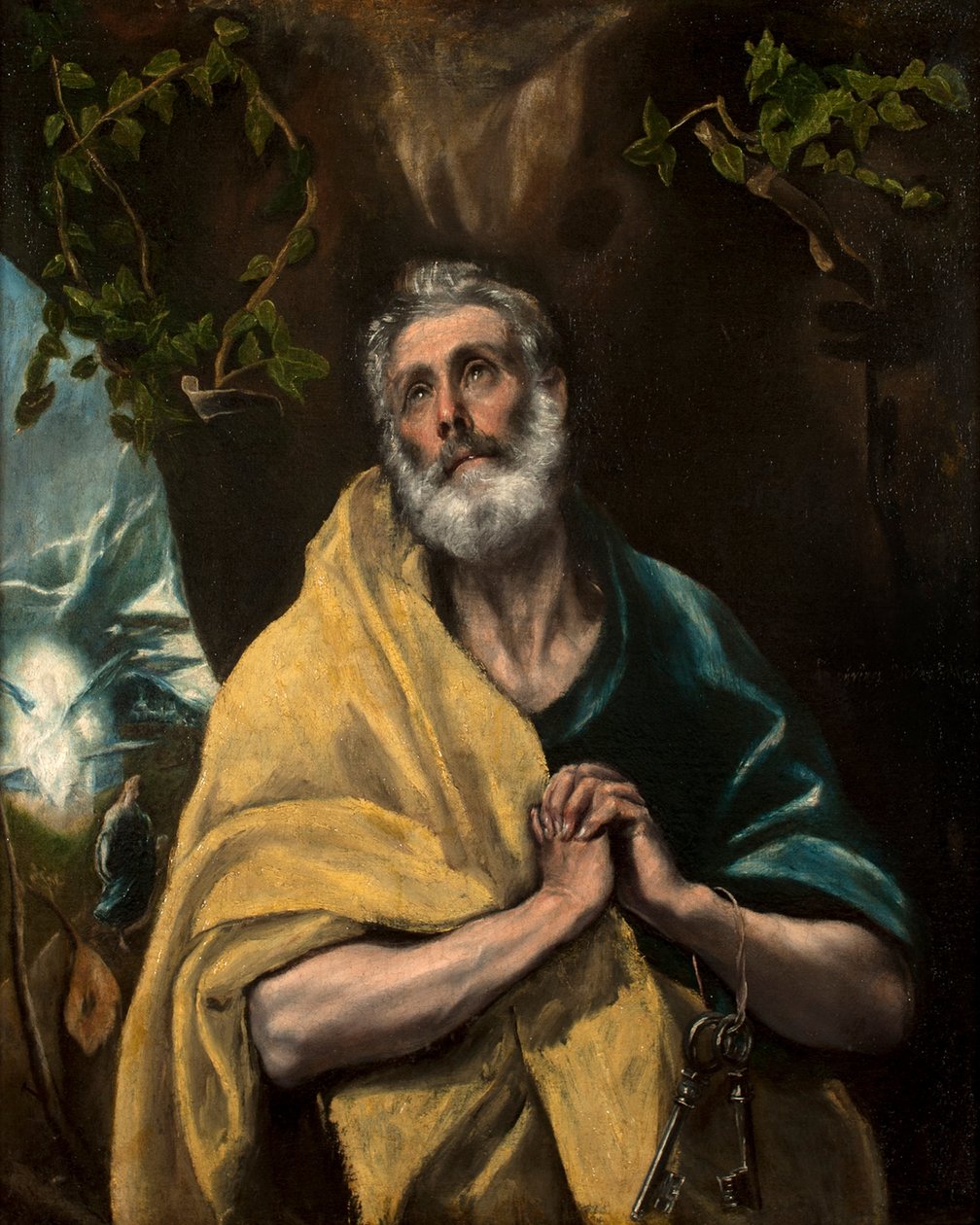 Spanska: Las lágrimas San Pedro o San Pedro en lágrimas Sankt Petrus i tårar av El Greco