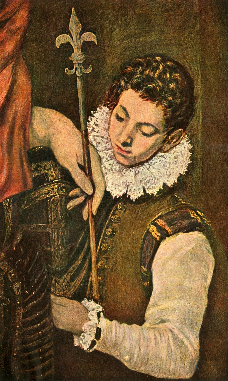 St. Louis av Frankrike eller St. Ferdinand av Kastilien, c1586-1590, 1938 av El Greco