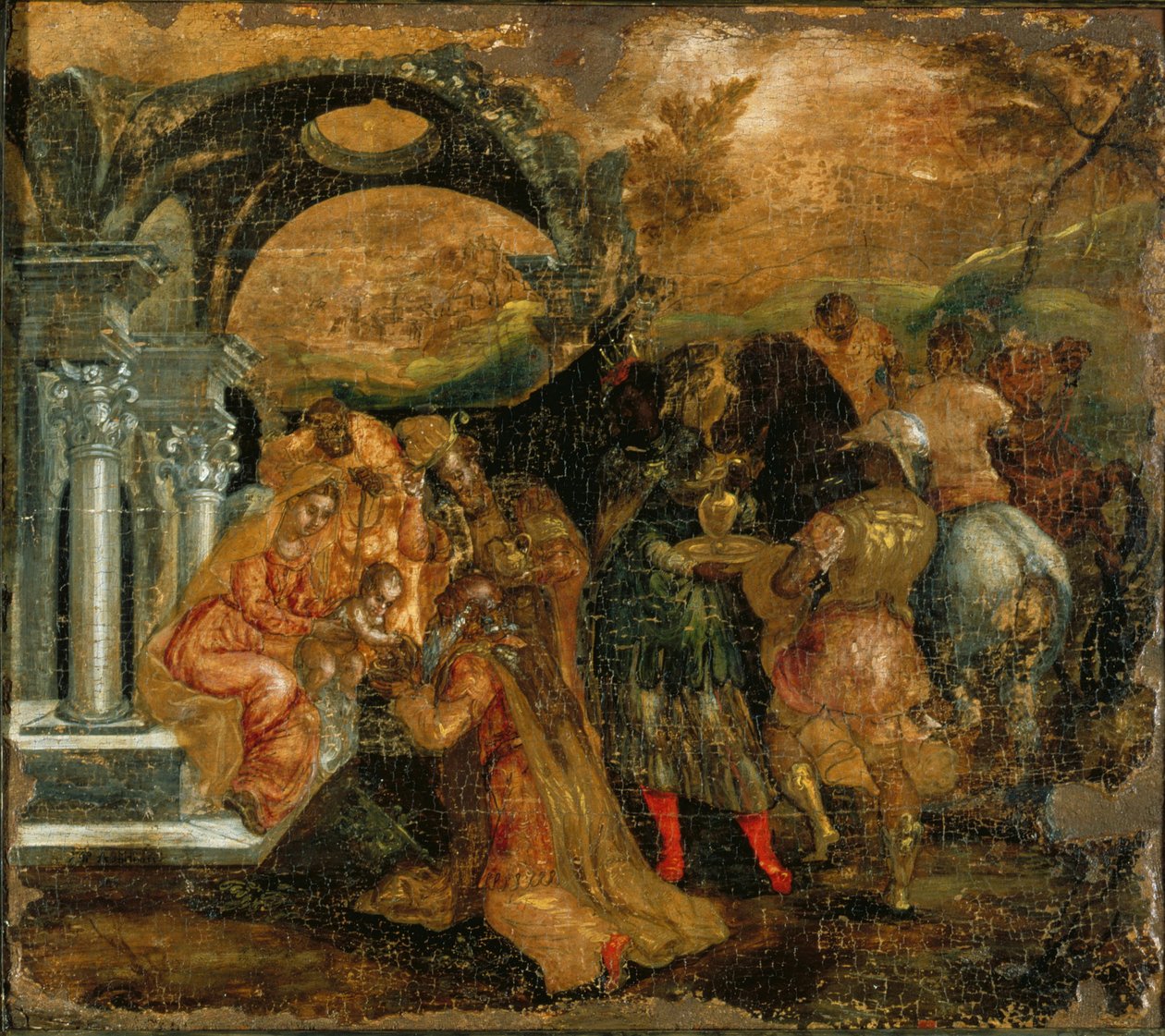 Visarnas tillbedjan, 1565-1567 av El Greco