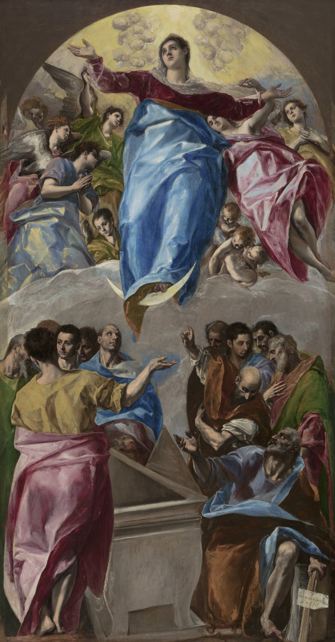 Jungfru Marie himmelsfärd av El Greco