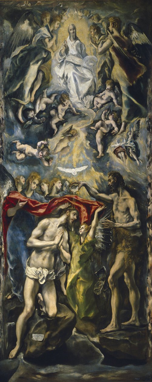Kristi dop, 1597-1600 av El Greco