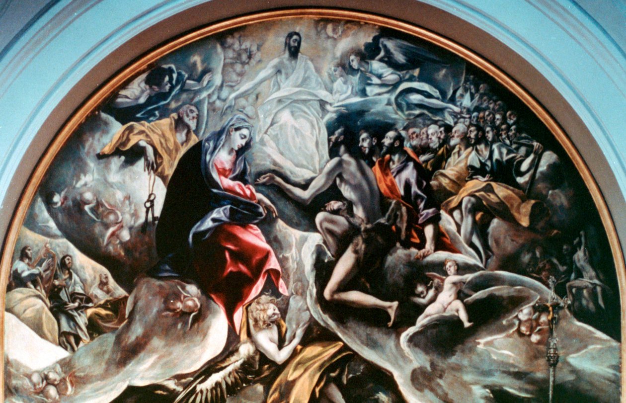 Begravningen av greve Orgaz detalj, 1586-1588 av El Greco