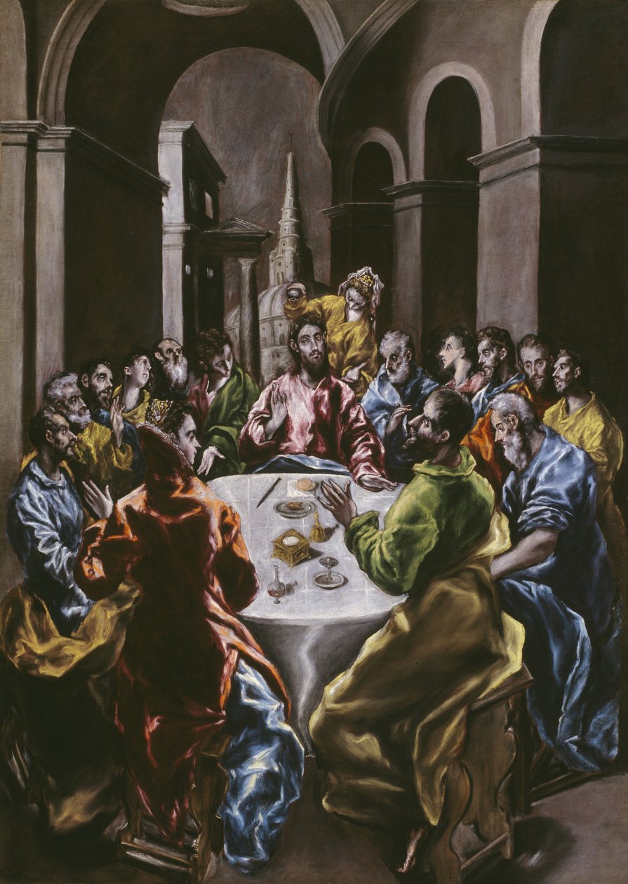 Festen i Simons hus, 1608-14 av El Greco