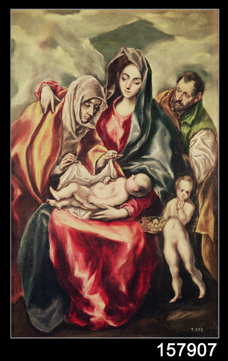 Den heliga familjen av El Greco
