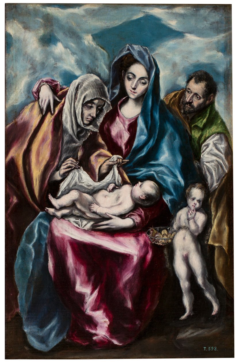 Den heliga familjen med S:ta Anna och S:t Johannes av El Greco