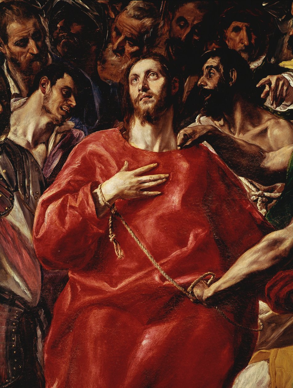 The Spoliation of Christ Detailmålning av Domenikos Theotokopoulos, känd som The Greco av El Greco