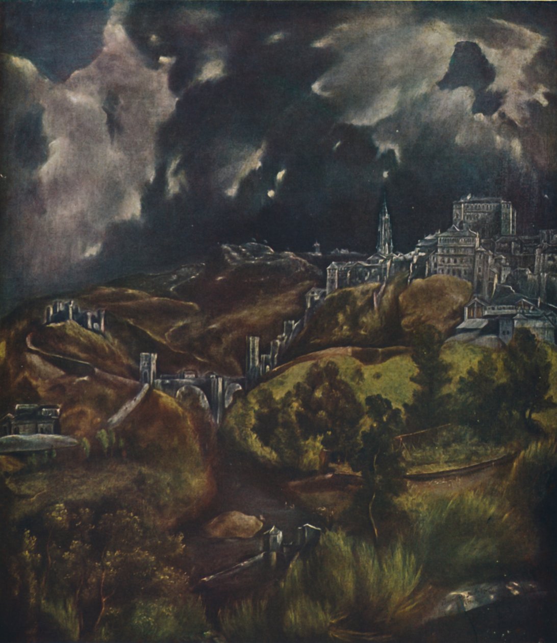 Toledo, Utsikt över Toledo, 1599-1600, 1938 av El Greco