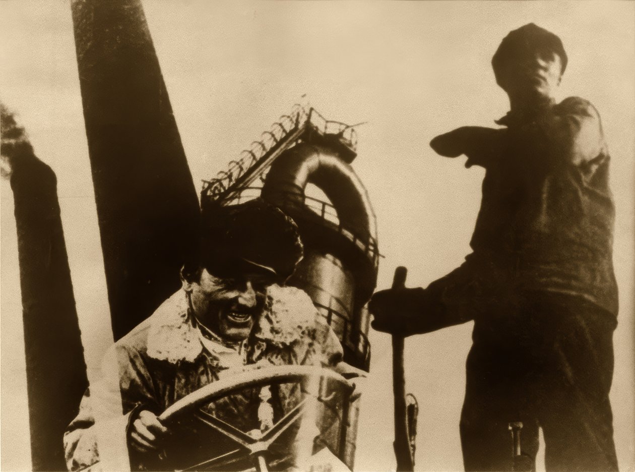 Arbetare och skorstenar av Eliezer Markowich Lissitzky