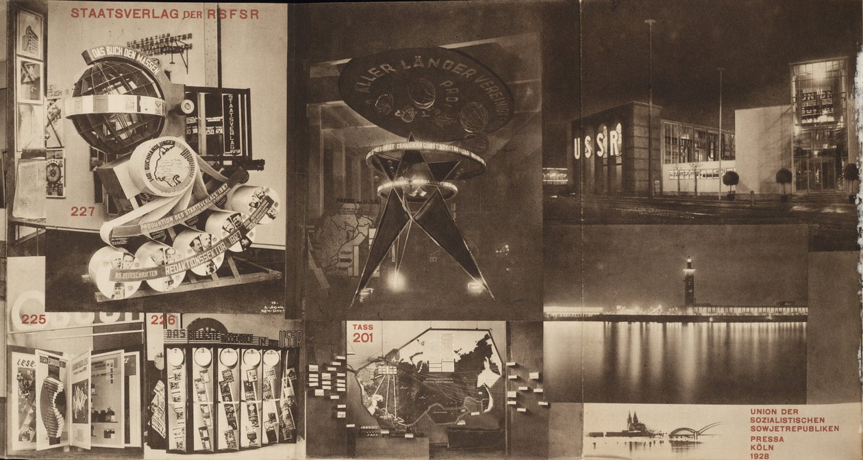 USSR. Katalog över den sovjetiska paviljongen vid den internationella pressutställningen, Köln, 1928 av Eliezer Markowich Lissitzky