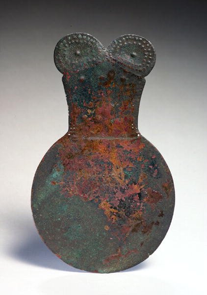 Spegel, från Marlik, nordvästra Iran, ca 1400 f.Kr. (brons) av Elamite