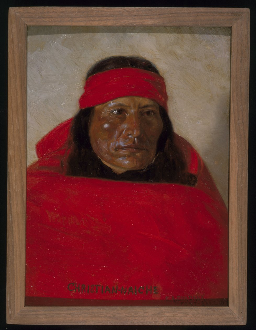 Christian-Naiche, ca 1899 (olja på tyg) av Elbridge Ayer Burbank