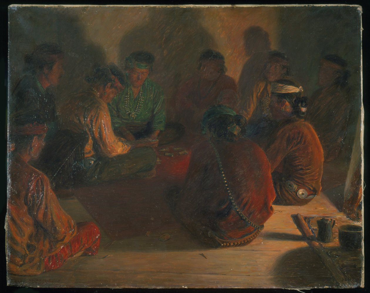 Navajo kortspelare av Elbridge Ayer Burbank