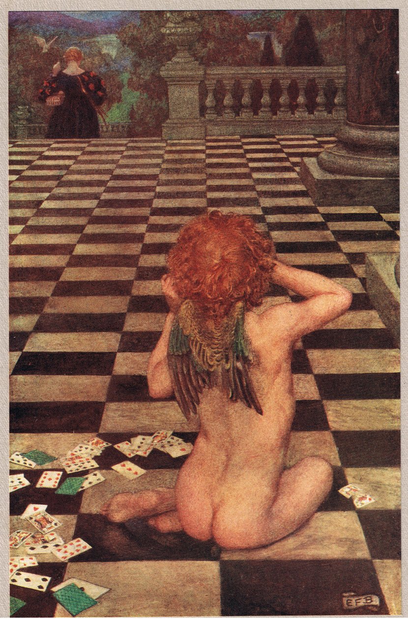 Cupid och Campaspe, illustration från 