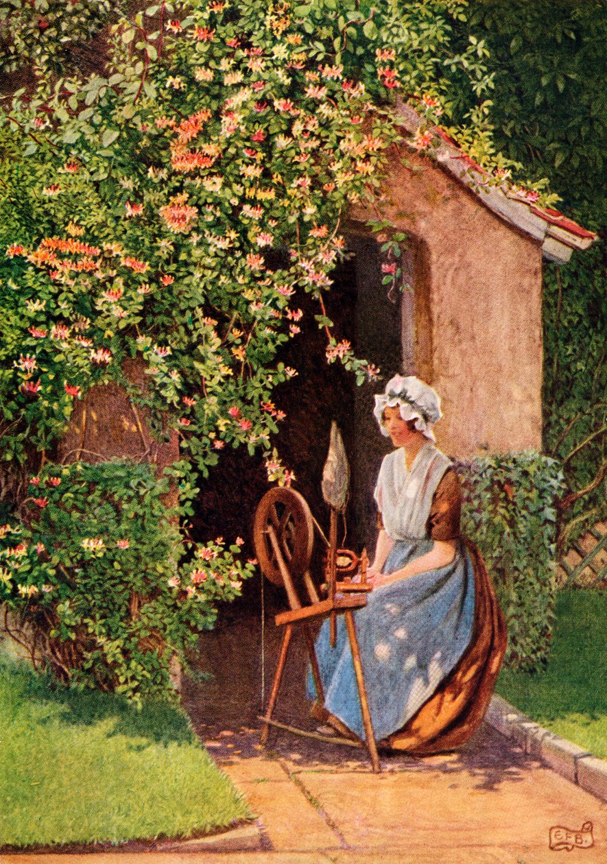 Illustration till dikten A Wish av Rogers, från boken 