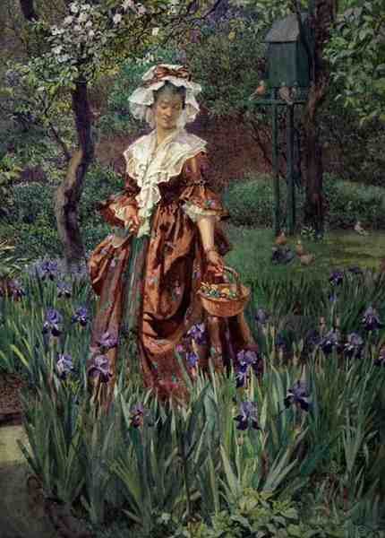 Madame Placid (akvarell på papper) av Eleanor Fortescue Brickdale