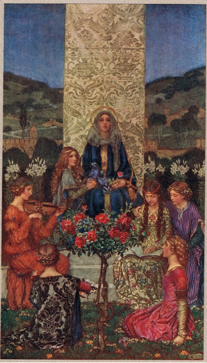 Our Lady Sings Magnificat, illustration från 