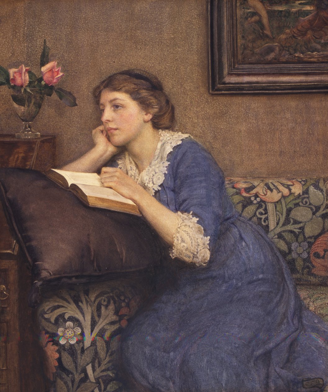 Porträtt av Winifred Roberts, ca 1913 (akvarell på papper) av Eleanor Fortescue Brickdale