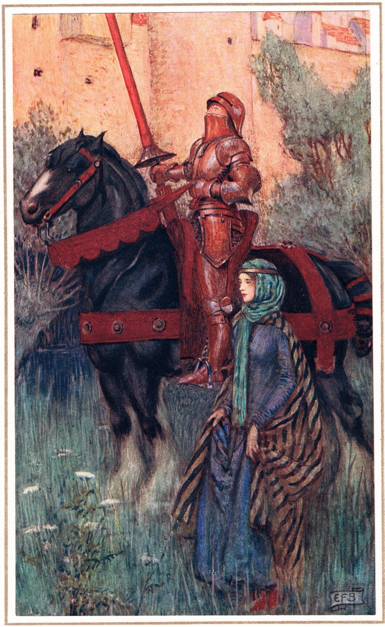 Yniols rostade armar var på hans furstliga person..., illustration från 
