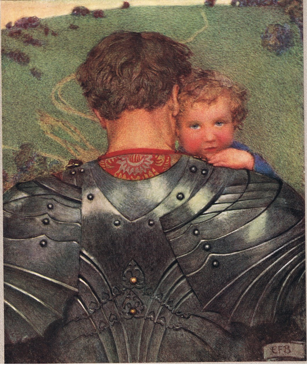 En söt vaggvisa, illustration från "The Book of Old English Songs and Ballads" av Eleanor Fortescue Brickdale