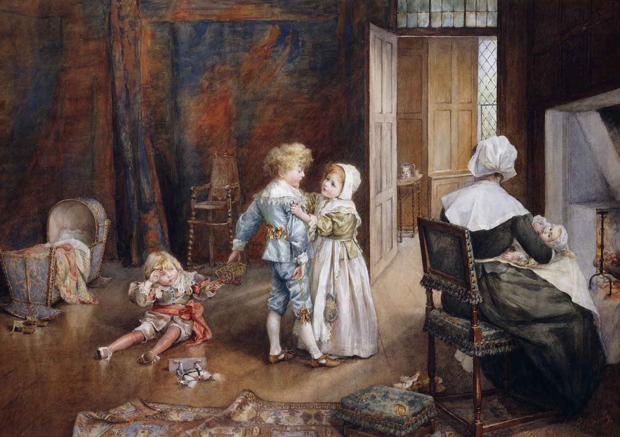 Den lilla fredsmästaren, 1895 av Eleanor Manly