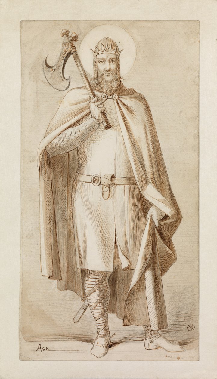 Kung Asa av Juda (penna och bläck på papper) av Eleanor Vere Boyle