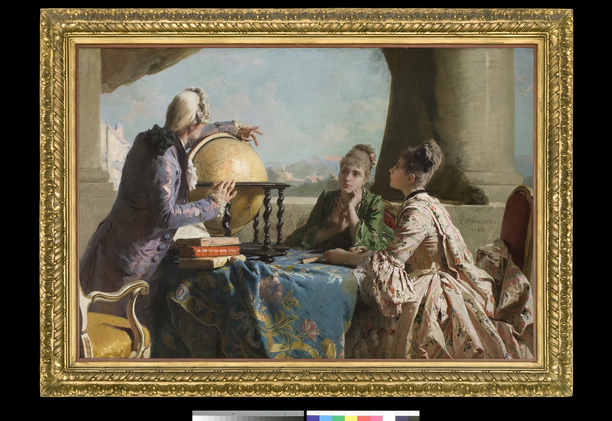 Geografilektionen, 1880 av Eleuterio Pagliano