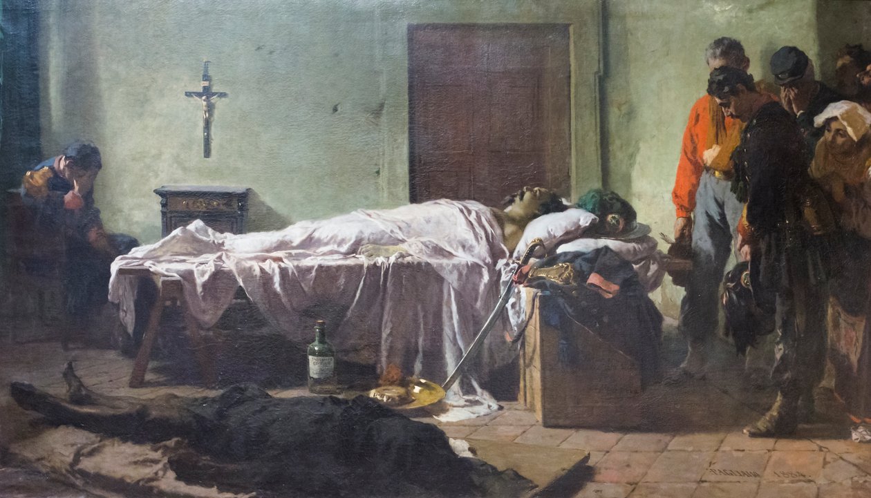 Kroppen av Luciano Manara besöktes av soldater av Eleuterio Pagliano
