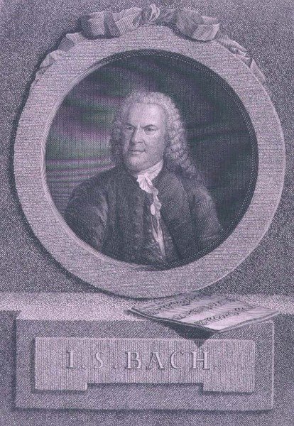 Lägg till 38072 f.5 Johann Sebastian Bach (1685-1750), tysk kompositör, graverad av S.G. Kutner av Elias Gottleib (after) Haussmann