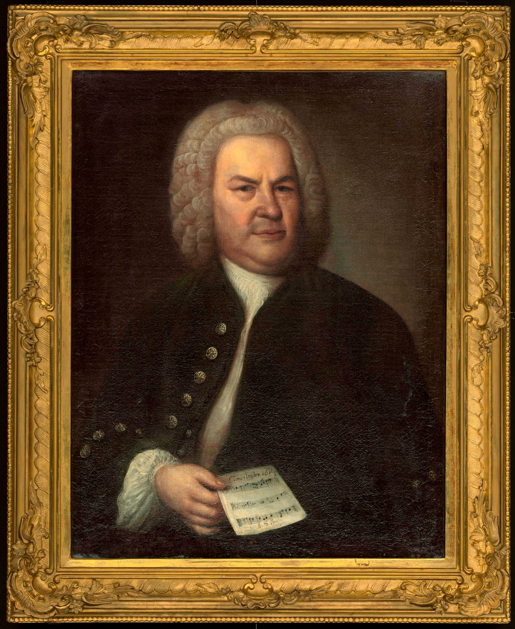 Porträtt av Johann Sebastian Bach av Elias Gottleib Haussmann