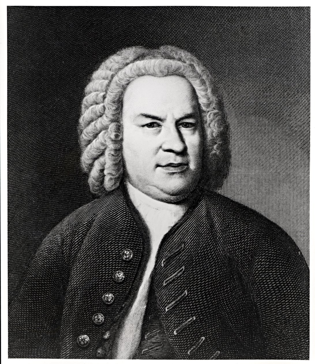 Porträtt av Johann Sebastian Bach, tysk kompositör av Elias Gottleib Haussmann
