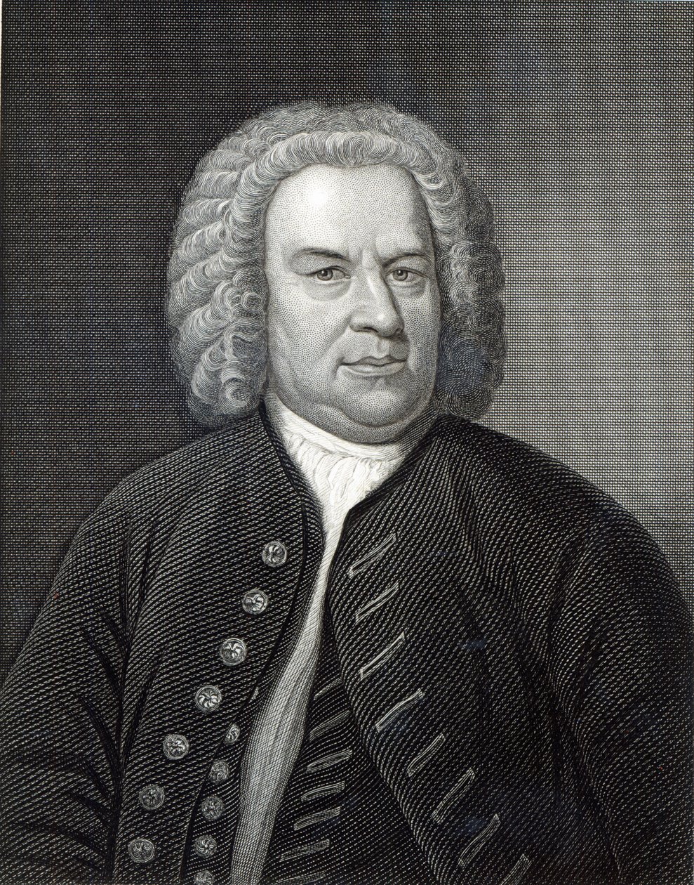 Porträtt av Johann Sebastian Bach, tysk kompositör av Elias Gottleib Haussmann