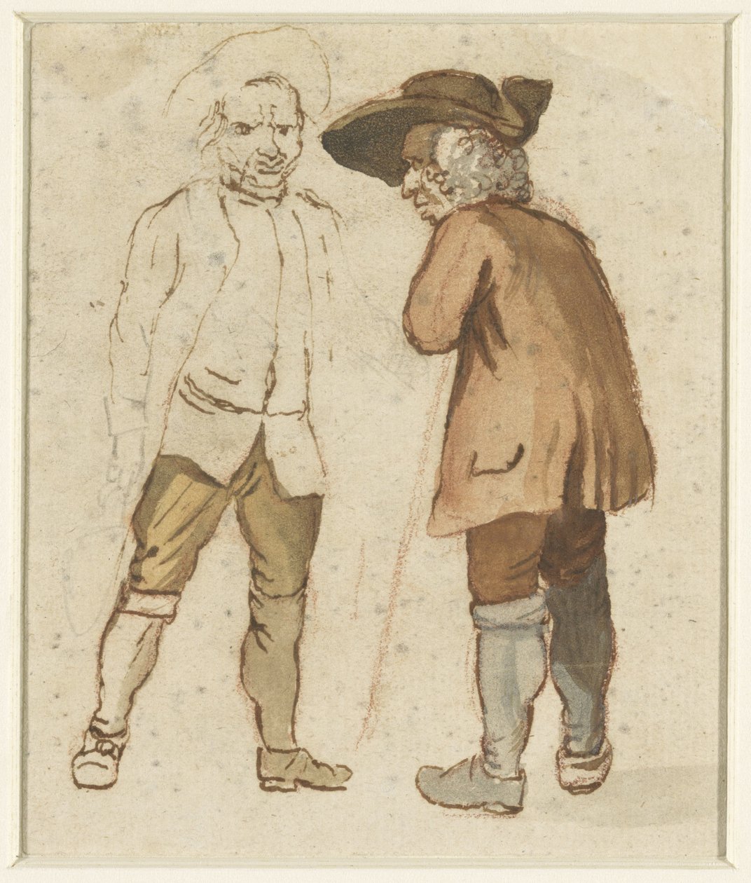 Två gamla bönder i samtal av Elias Martin (possibly)
