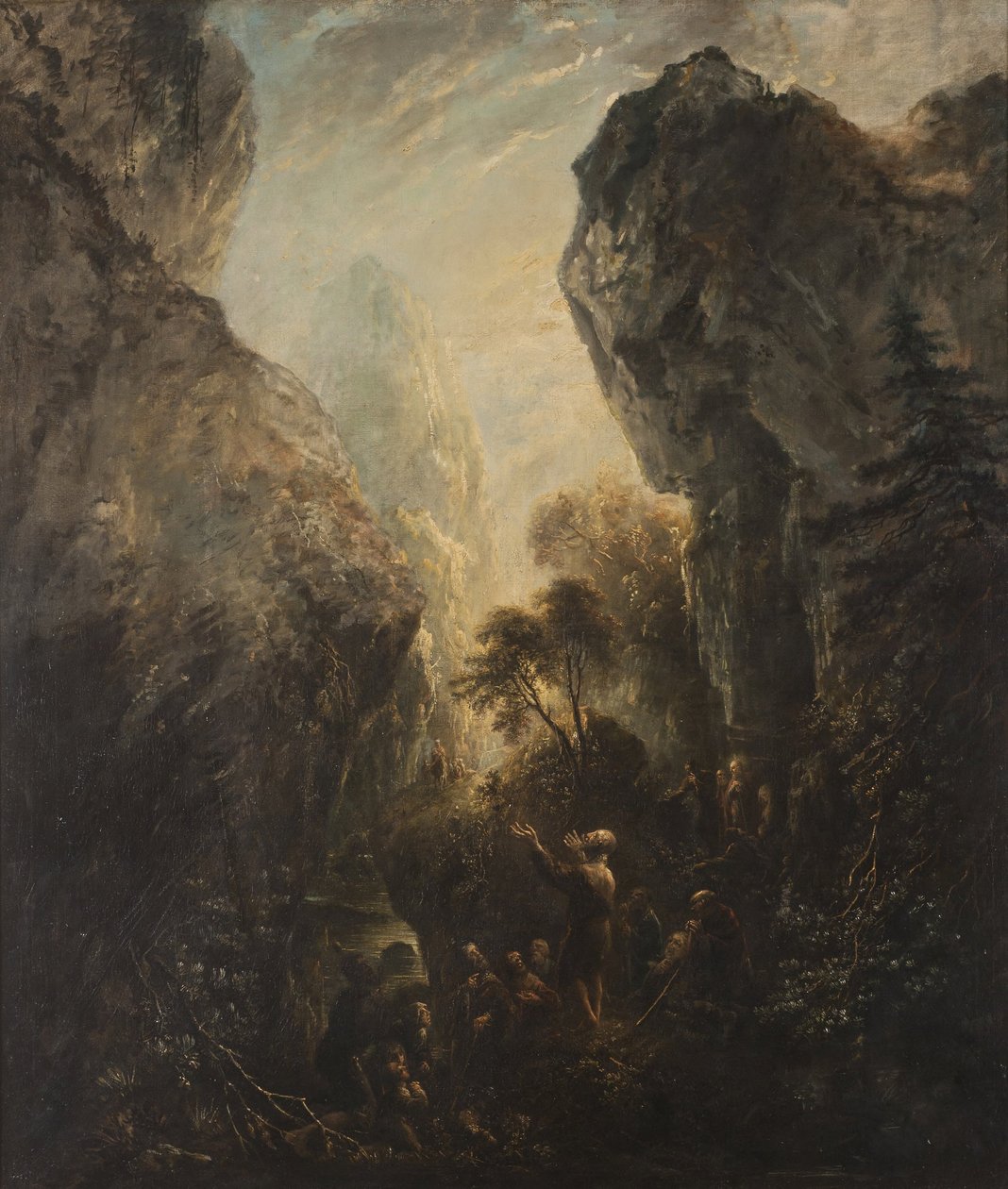 Johannes Döparen predikar av Elias Martin