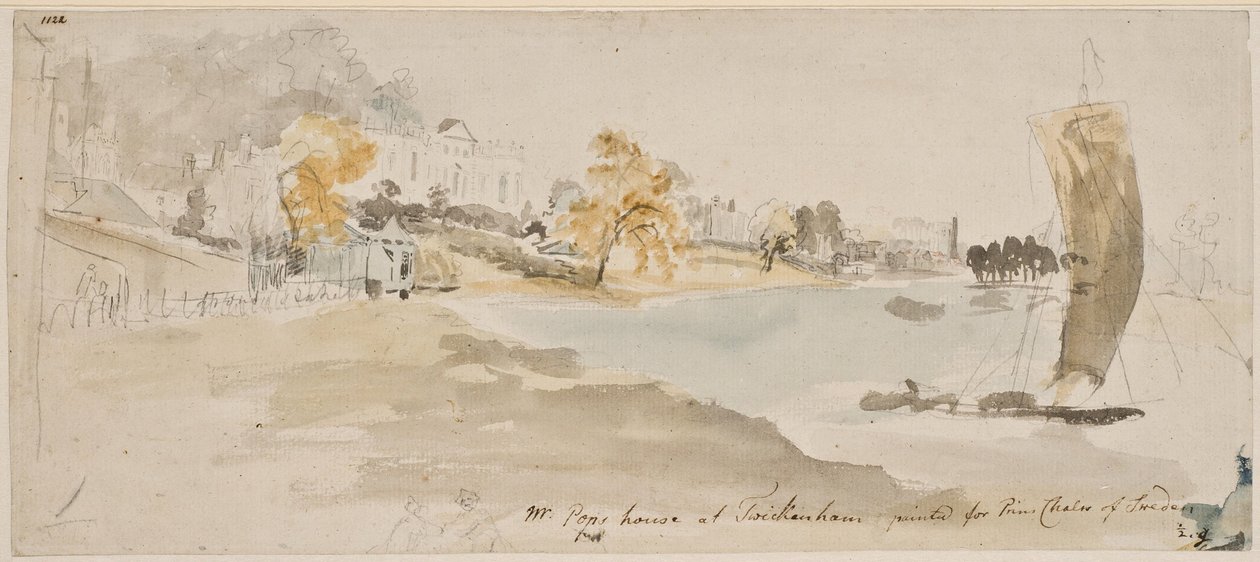 Popes villa i Twickenham av Elias Martin