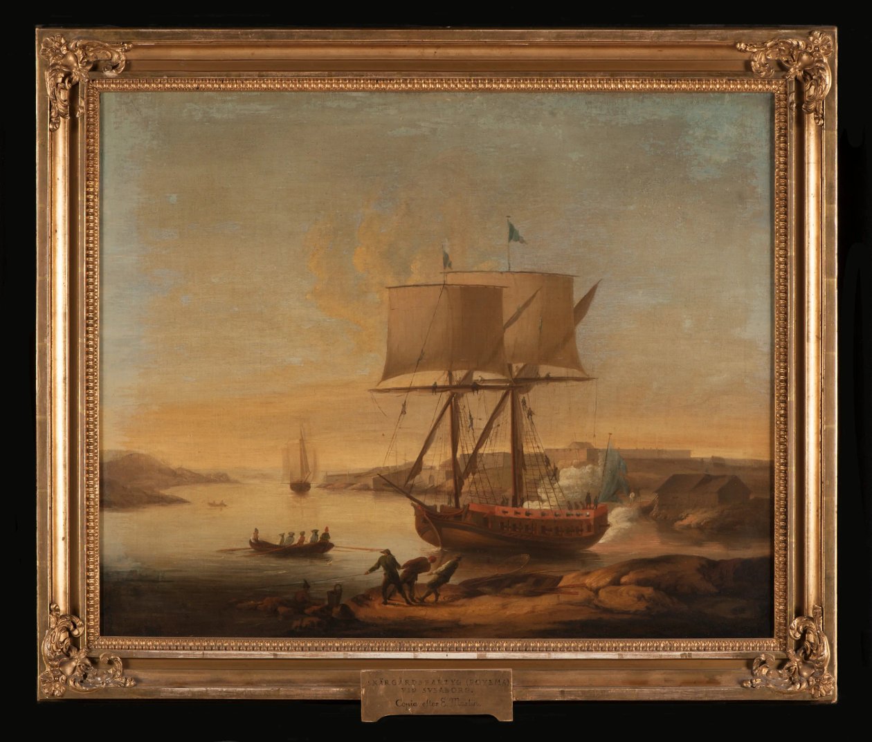 Skärgårdsfartyg vid Sveaborg av Elias Martin