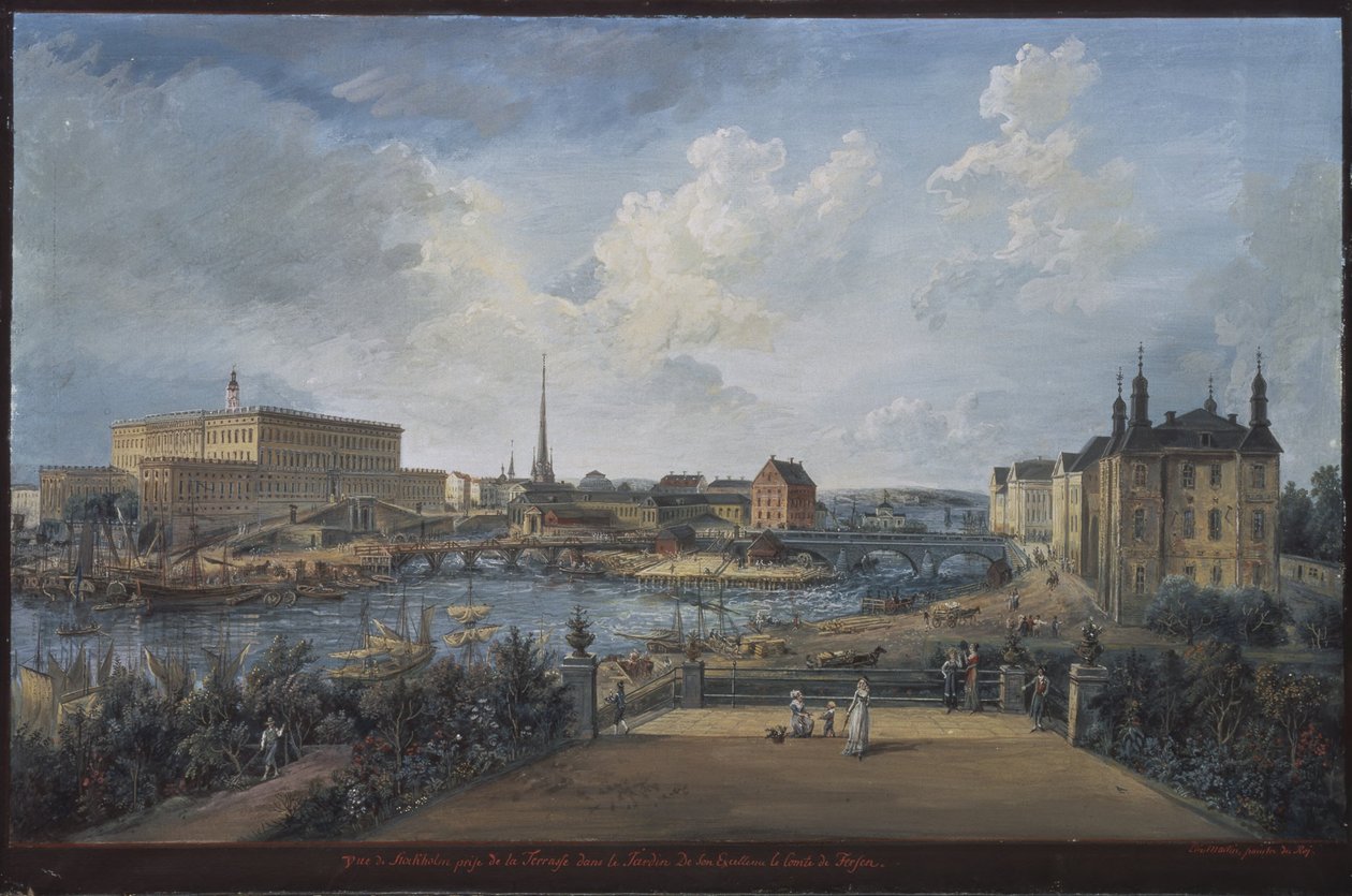 Utsikt över Stockholm av Elias Martin