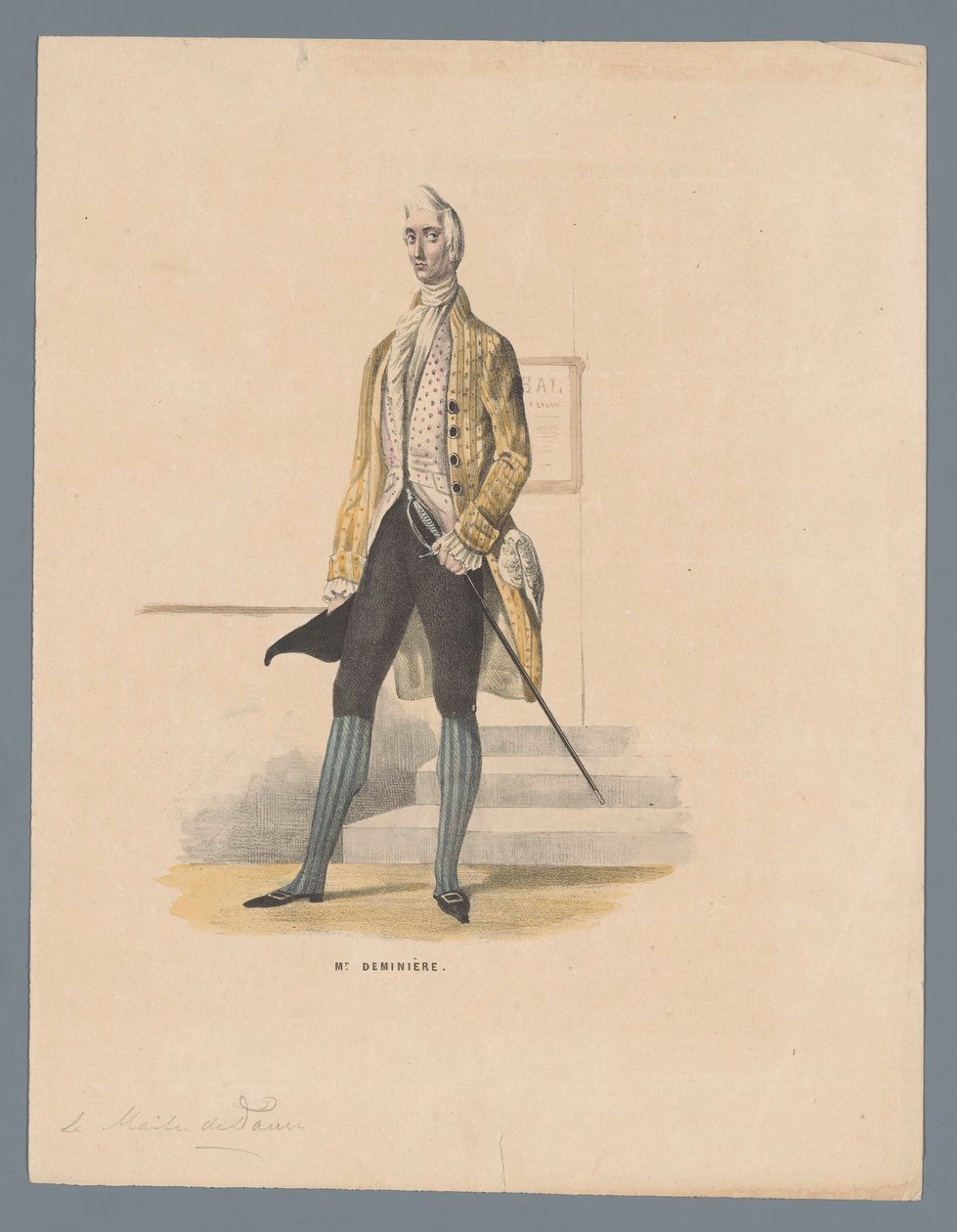 Mr. Deminière (titel på objekt) av Elias Spanier (attributed to)