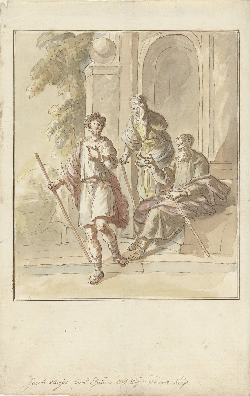 Jacob flyr från sitt föräldrahem av Elias van Nijmegen