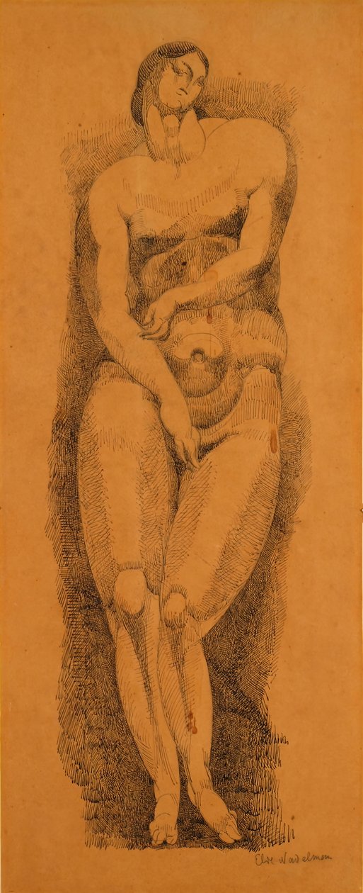 Stående kvinna naken, c. 1909. av Elie Nadelman