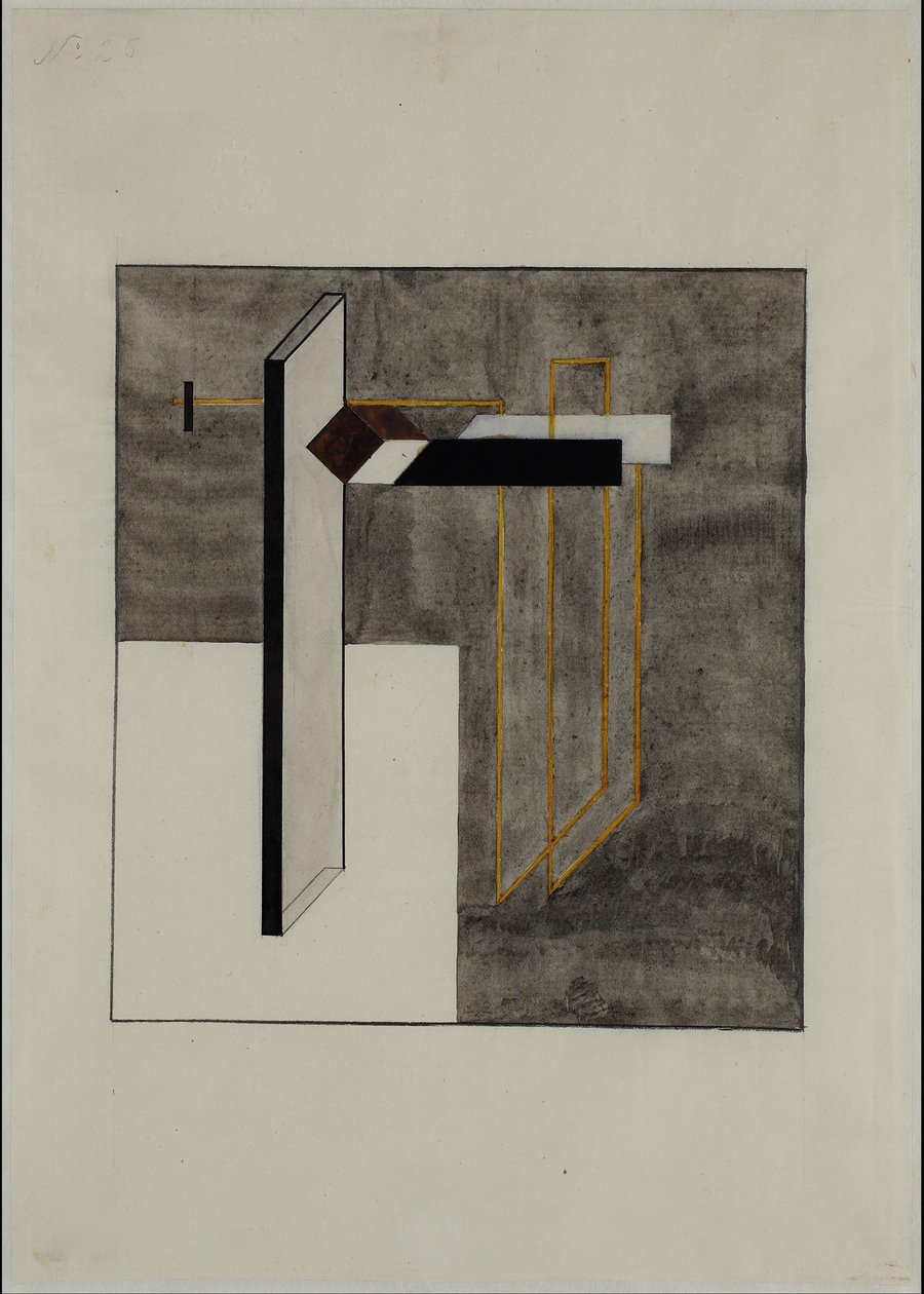 Proun 4B av Eliezer Markowich Lissitzky