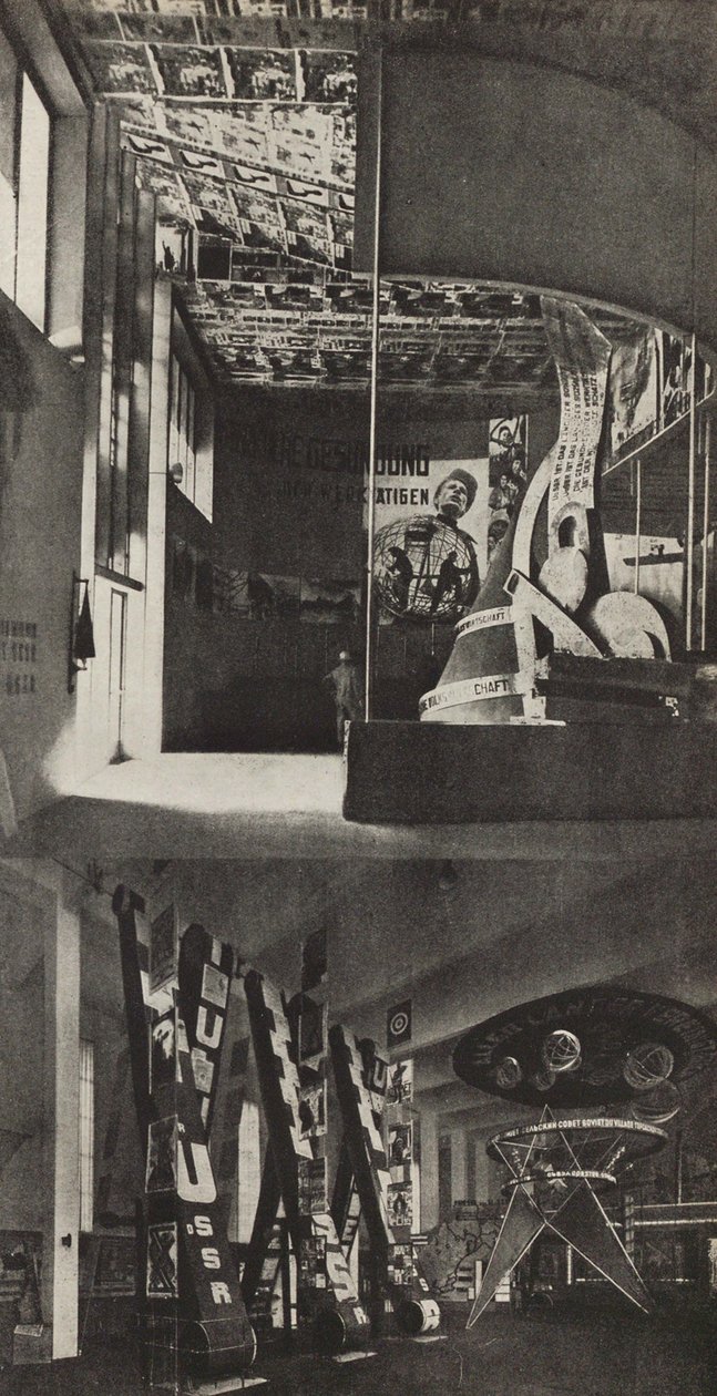 Sovjetisk paviljong på den internationella pressutställningen, Köln, 1933. av Eliezer Markowich Lissitzky