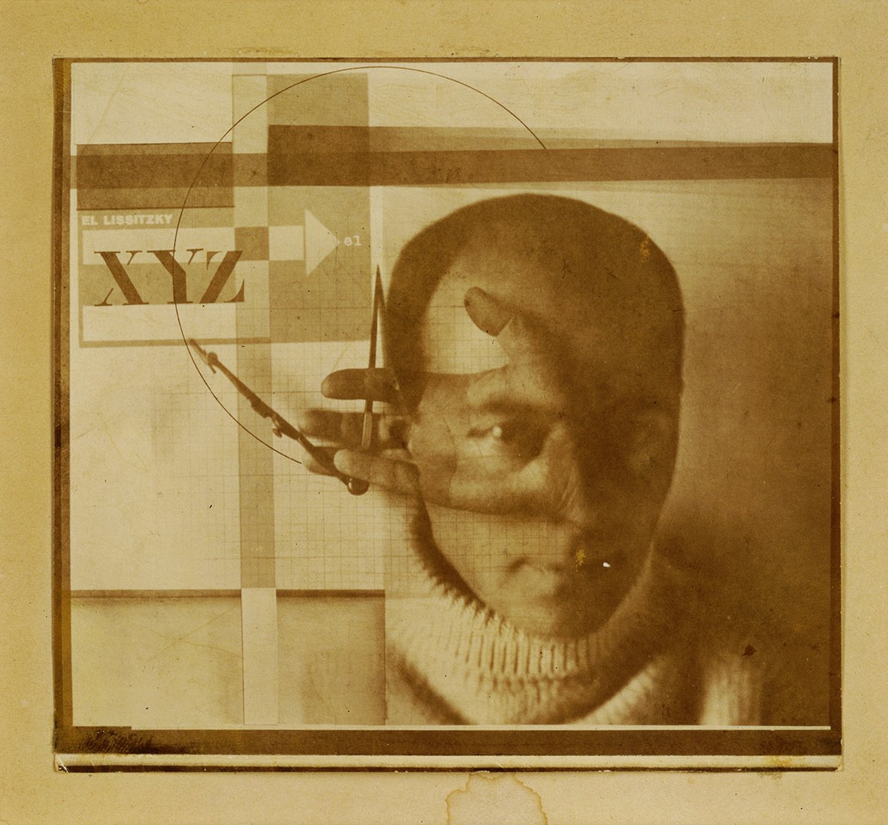 Konstruktörens självporträtt av Eliezer Markowich Lissitzky