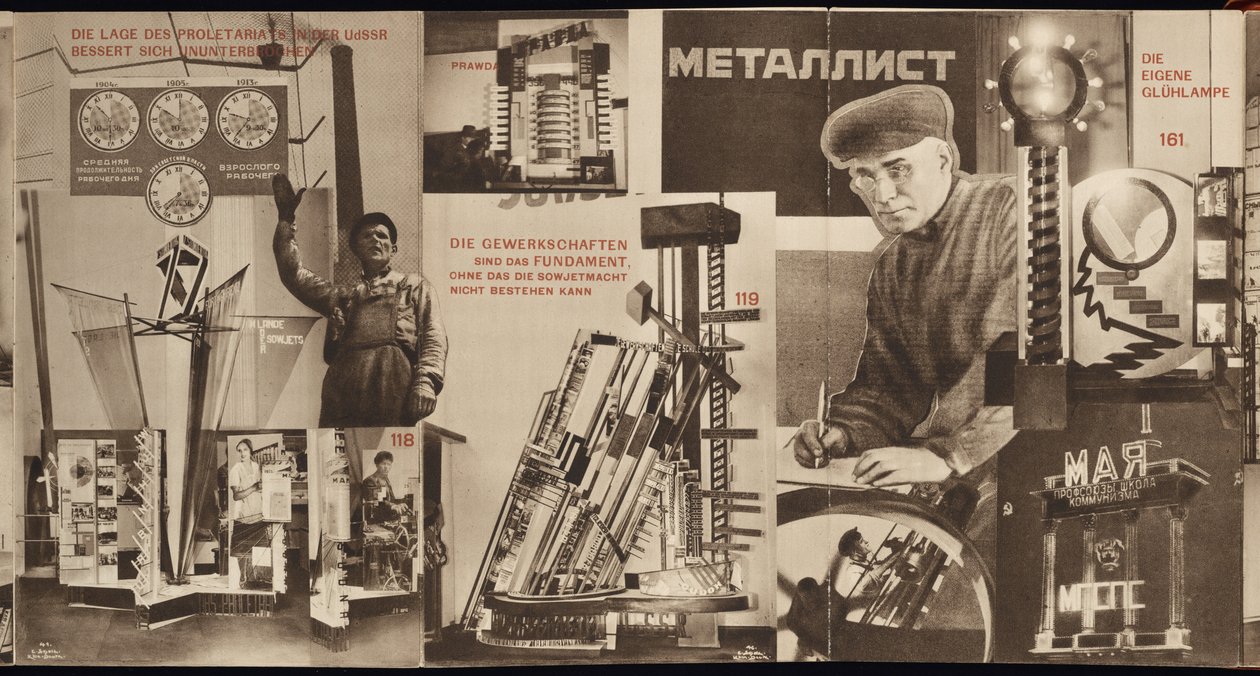 USSR. Katalog över den sovjetiska paviljongen vid den internationella pressutställningen, Köln, 1928 av Eliezer Markowich Lissitzky