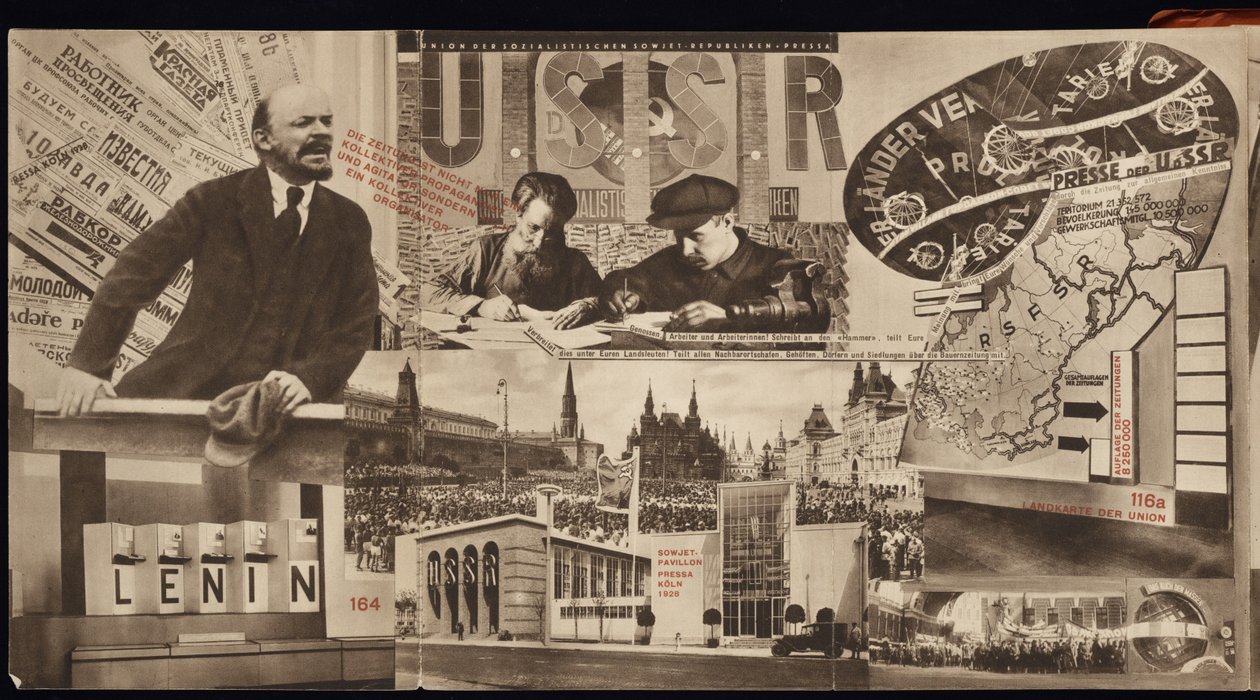 USSR. Katalog över den sovjetiska paviljongen vid den internationella pressutställningen, Köln, 1928 av Eliezer Markowich Lissitzky